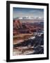Utah, Moab, Canyonlands National Park, Buck Canyon Overlook, Winter, USA-Walter Bibikow-Framed Photographic Print