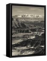 Utah, Moab, Canyonlands National Park, Buck Canyon Overlook, Winter, USA-Walter Bibikow-Framed Stretched Canvas