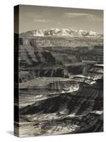 Utah, Moab, Canyonlands National Park, Buck Canyon Overlook, Winter, USA-Walter Bibikow-Stretched Canvas