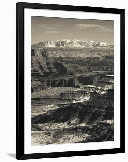 Utah, Moab, Canyonlands National Park, Buck Canyon Overlook, Winter, USA-Walter Bibikow-Framed Photographic Print