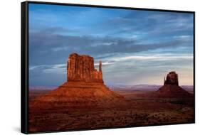 Utah, Monument Valley Navajo Tribal Park. Eroded Formations-Jay O'brien-Framed Stretched Canvas