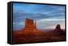 Utah, Monument Valley Navajo Tribal Park. Eroded Formations-Jay O'brien-Framed Stretched Canvas