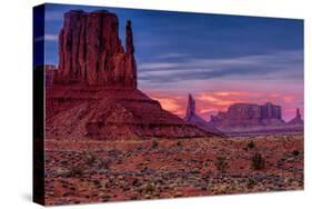 Utah, Monument Valley Navajo Tribal Park. Eroded Formations-Jay O'brien-Stretched Canvas