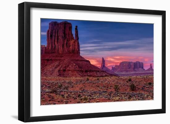 Utah, Monument Valley Navajo Tribal Park. Eroded Formations-Jay O'brien-Framed Photographic Print