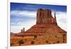 Utah, Monument Valley Overlook. Mesa Standing in the Desert-Petr Bednarik-Framed Photographic Print