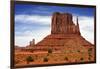 Utah, Monument Valley Overlook. Mesa Standing in the Desert-Petr Bednarik-Framed Photographic Print