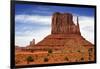 Utah, Monument Valley Overlook. Mesa Standing in the Desert-Petr Bednarik-Framed Photographic Print