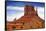 Utah, Monument Valley Overlook. Mesa Standing in the Desert-Petr Bednarik-Framed Stretched Canvas