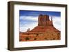 Utah, Monument Valley Overlook. Mesa Standing in the Desert-Petr Bednarik-Framed Photographic Print