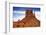 Utah, Monument Valley Overlook. Mesa Standing in the Desert-Petr Bednarik-Framed Photographic Print