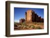 Utah, Monument Valley. Rim of Red Rock Against the Blue Sky-Petr Bednarik-Framed Photographic Print