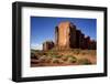 Utah, Monument Valley. Rim of Red Rock Against the Blue Sky-Petr Bednarik-Framed Photographic Print