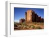 Utah, Monument Valley. Rim of Red Rock Against the Blue Sky-Petr Bednarik-Framed Photographic Print