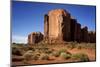 Utah, Monument Valley. Rim of Red Rock Against the Blue Sky-Petr Bednarik-Mounted Photographic Print