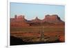 Utah, Navajo Nation, School Bus on U.S. Route 163-David Wall-Framed Photographic Print