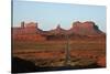 Utah, Navajo Nation, School Bus on U.S. Route 163-David Wall-Stretched Canvas