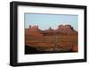 Utah, Navajo Nation, School Bus on U.S. Route 163-David Wall-Framed Photographic Print