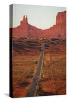 Utah, Navajo Nation, U.S. Route 163 Heading Towards Monument Valley-David Wall-Stretched Canvas