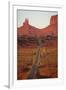 Utah, Navajo Nation, U.S. Route 163 Heading Towards Monument Valley-David Wall-Framed Premium Photographic Print