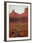 Utah, Navajo Nation, U.S. Route 163 Heading Towards Monument Valley-David Wall-Framed Photographic Print