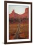 Utah, Navajo Nation, U.S. Route 163 Heading Towards Monument Valley-David Wall-Framed Photographic Print