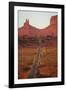 Utah, Navajo Nation, U.S. Route 163 Heading Towards Monument Valley-David Wall-Framed Photographic Print