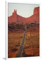 Utah, Navajo Nation, U.S. Route 163 Heading Towards Monument Valley-David Wall-Framed Photographic Print