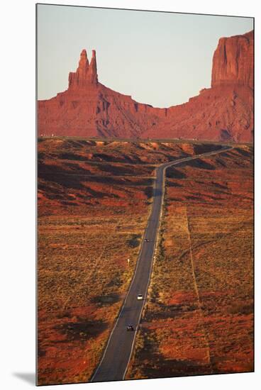 Utah, Navajo Nation, U.S. Route 163 Heading Towards Monument Valley-David Wall-Mounted Premium Photographic Print