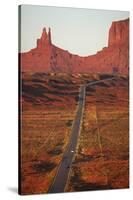 Utah, Navajo Nation, U.S. Route 163 Heading Towards Monument Valley-David Wall-Stretched Canvas