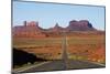 Utah, Navajo Nation, U.S. Route 163 Heading Towards Monument Valley-David Wall-Mounted Photographic Print