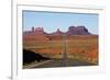 Utah, Navajo Nation, U.S. Route 163 Heading Towards Monument Valley-David Wall-Framed Photographic Print