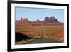 Utah, Navajo Nation, U.S. Route 163 Heading Towards Monument Valley-David Wall-Framed Photographic Print