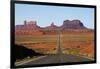 Utah, Navajo Nation, U.S. Route 163 Heading Towards Monument Valley-David Wall-Framed Photographic Print