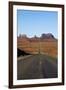Utah, Navajo Nation, U.S. Route 163 Heading Towards Monument Valley-David Wall-Framed Premium Photographic Print