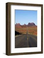 Utah, Navajo Nation, U.S. Route 163 Heading Towards Monument Valley-David Wall-Framed Photographic Print