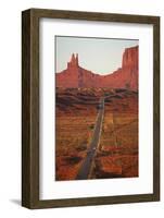 Utah, Navajo Nation, U.S. Route 163 Heading Towards Monument Valley-David Wall-Framed Photographic Print