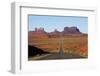 Utah, Navajo Nation, U.S. Route 163 Heading Towards Monument Valley-David Wall-Framed Premium Photographic Print