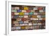 Utah, Old Number Plates at Hole N the Rock Tourist Center-David Wall-Framed Photographic Print