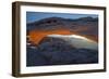 Utah. Overlook Vista Through Mesa Arch During Winter at Canyonlands National Park, Island in Sky-Judith Zimmerman-Framed Photographic Print