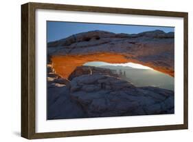 Utah. Overlook Vista Through Mesa Arch During Winter at Canyonlands National Park, Island in Sky-Judith Zimmerman-Framed Photographic Print