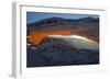 Utah. Overlook Vista Through Mesa Arch During Winter at Canyonlands National Park, Island in Sky-Judith Zimmerman-Framed Photographic Print