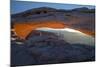 Utah. Overlook Vista Through Mesa Arch During Winter at Canyonlands National Park, Island in Sky-Judith Zimmerman-Mounted Photographic Print