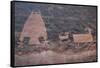 Utah, Owl Panel with Big Horn Sheep, Ancient Petroglyph-Judith Zimmerman-Framed Stretched Canvas