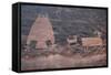 Utah, Owl Panel with Big Horn Sheep, Ancient Petroglyph-Judith Zimmerman-Framed Stretched Canvas