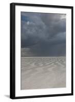 Utah. Passing Thunderstorm over Bonneville Salt Flats, Leaving Flooded Desert Floor-Judith Zimmerman-Framed Photographic Print