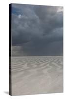 Utah. Passing Thunderstorm over Bonneville Salt Flats, Leaving Flooded Desert Floor-Judith Zimmerman-Stretched Canvas