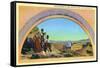 Utah, Representation of Utah Pioneers of 1847 Entering Great Salt Lake Valley-Lantern Press-Framed Stretched Canvas