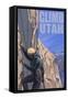 Utah, Rock Climber-Lantern Press-Framed Stretched Canvas