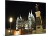 Utah, Salt Lake City, Mormon Theatre Monument in Honour of Brigham Young and the Pioneers, USA-Christian Kober-Mounted Photographic Print