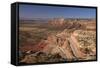 Utah, San Juan County, Moki Dugway Switchback Road, Cedar Mesa-David Wall-Framed Stretched Canvas